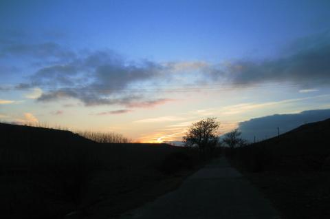 image Cielo al atardecer, Sacramenia, Segovia