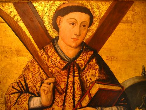 image Icono de San Onofre del Museo Catedralicio atribuido al Maestro de Perea, Segorbe, Castellón