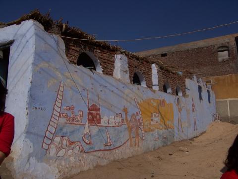 image Muro de una vivienda nubia, Egipto
