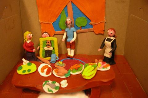 image Escena del Quijote en plastilina