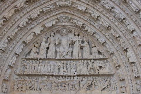 image Detalle de la Catedral de Saint-Pierre, Poitiers, Francia