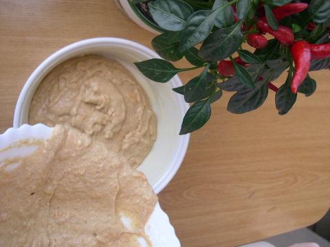 image Pastel de calabaza: Vertido de la masa