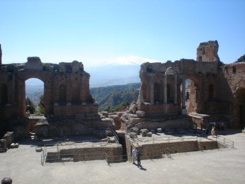 image Teatro griego de Taormina, Sicilia
