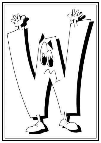 ilustracion Letra W