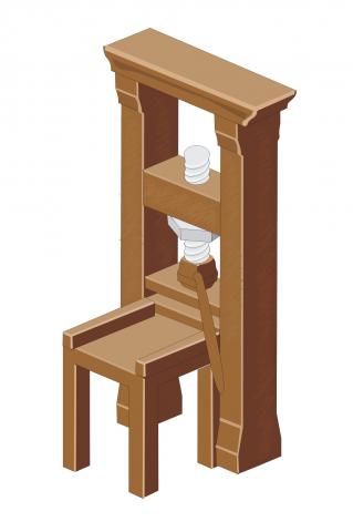 ilustracion Imagen tipo de la primera imprenta occidental