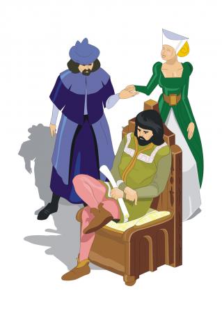 ilustracion Imagen tipo de la nobleza de la Edad Media