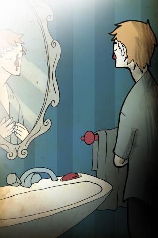 ilustracion El guardián entre el centeno: En el hotel piensa en Phoebe