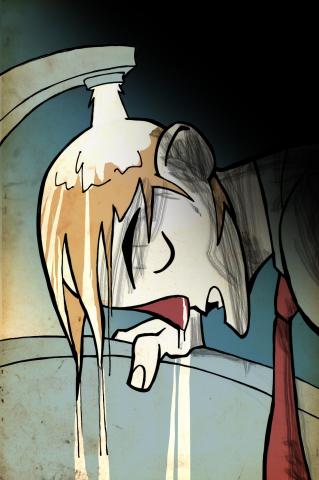 ilustracion El guardián entre el centeno: La borrachera