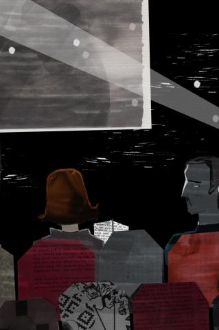 ilustracion Beltenebros: Un encuentro en el cine