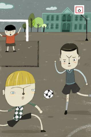 ilustracion Los cachorros: Aquel año, su deporte favorito era el fútbol