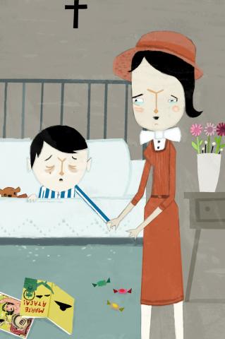 ilustracion Los cachorros: Cuéllar queda lisiado