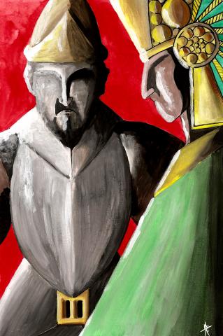 ilustracion Canto General: Cortés