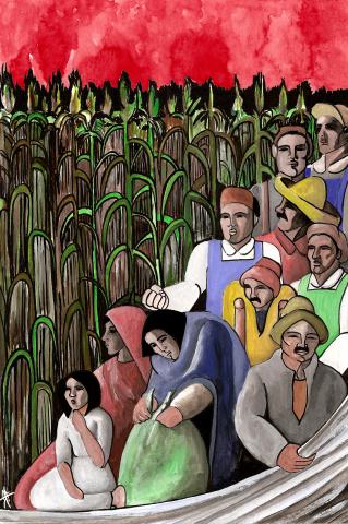 ilustracion Canto General: El fugitivo