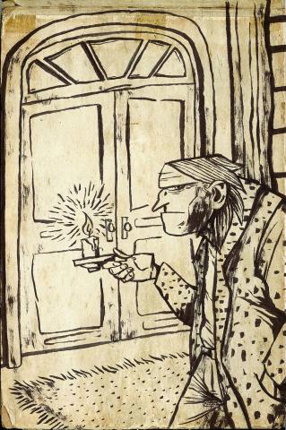 ilustracion Canción de Navidad: Comprobando si la visión de Marley todavía sigue ahí