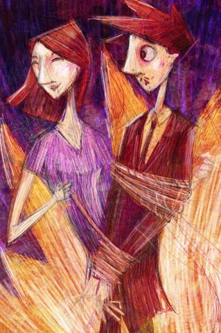 ilustracion ¡Ay, Carmela!: Atado