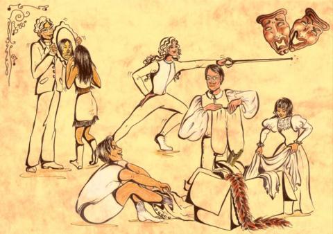 ilustracion Dramatización teatral: la caracterización externa