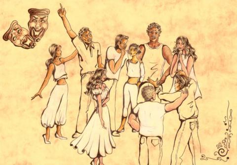 ilustracion Dramatización teatral: expresión oral