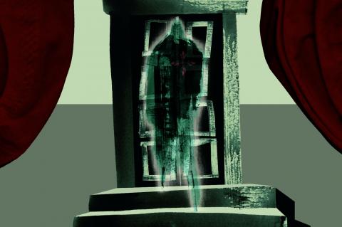 ilustracion Don Juan: Entrada del fantasma del Comendador