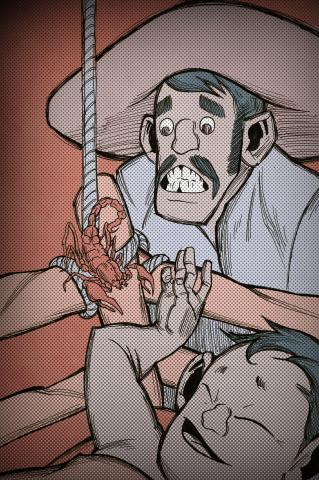 ilustracion La perla: El escorpión