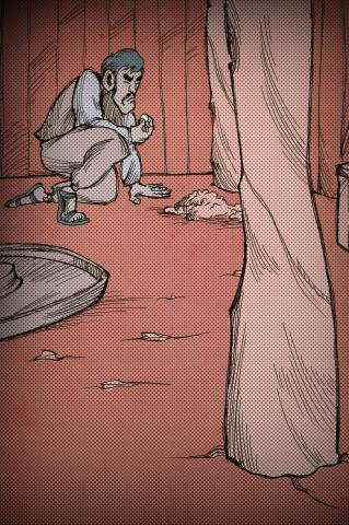 ilustracion La perla: El escondite de Kino