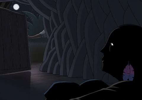 ilustracion Robinson Crusoe: Emplea excesivas precauciones con Viernes