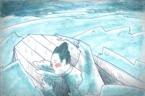 ilustracion Moby-Dick: Único superviviente