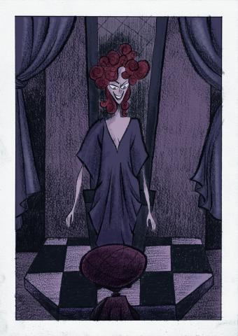 ilustracion La historia interminable: Bastián conoce a Xayide