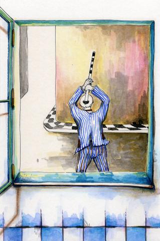 ilustracion El extraño caso del doctor Jekyll y el señor Hyde: Hyde mata a sir Danvers Carew