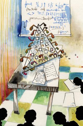 ilustracion Los viajes de Gulliver: El artilugio