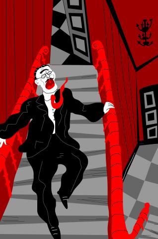 ilustracion La metamorfosis: El aspecto de Gregorio espanta al principal