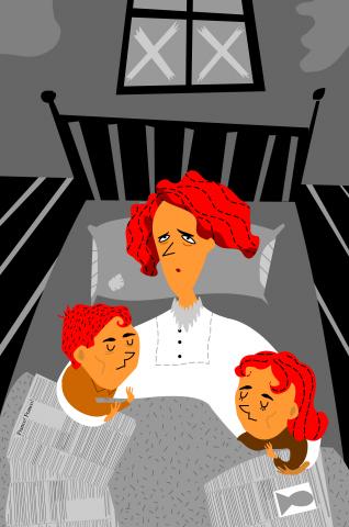 ilustracion La plaza del Diamante: Natalia piensa en cómo acabar con tanto sufrimiento