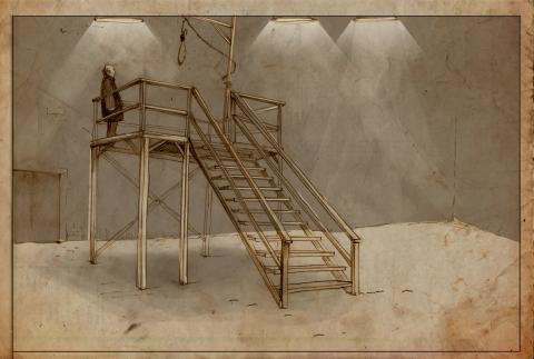 ilustracion A sangre fría: Dick y Perry son ahorcados por el crimen