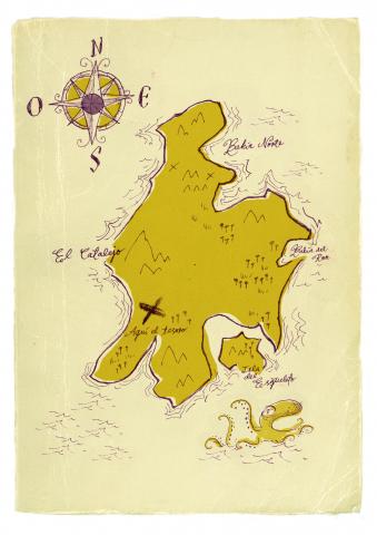 ilustracion La isla del tesoro: El mapa del tesoro