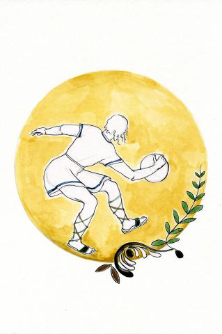 ilustracion La Odisea: Eurialo reta a Ulises