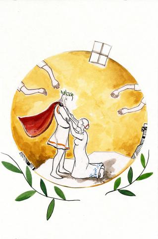 ilustracion La Odisea: Telémaco vuelve a Ítaca