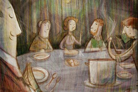 ilustracion La busca: Hora de comer