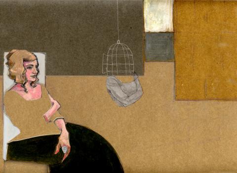 ilustracion Poesía de Francisco de Quevedo: Retrato de Lisi que traía en una sortija