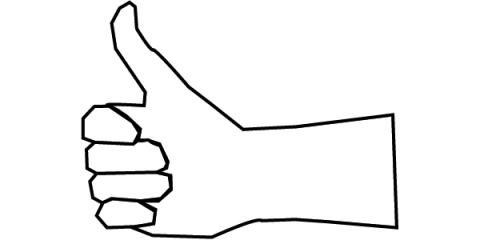 ilustracion Puño con pulgar hacia arriba