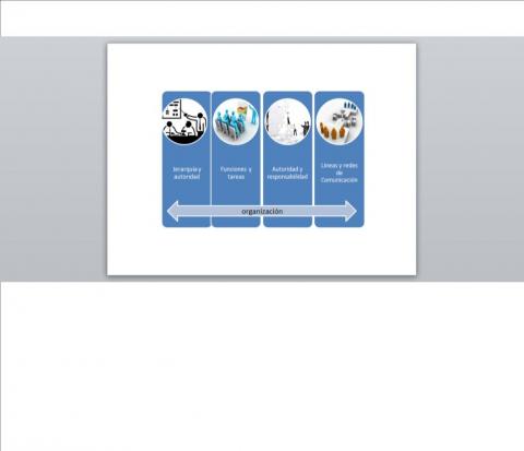 ilustracion Esquema de la organización en la empresa