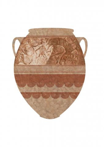 ilustracion Tinaja, Museo Arqueológico de la Alcudia, Elche, Alicante