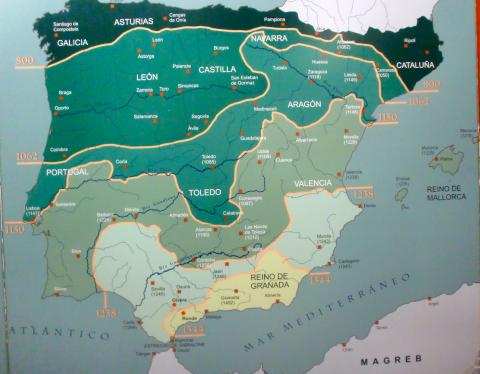 ilustracion Mapa "Reconquista"