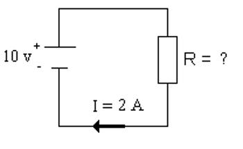 ilustracion Circuito eléctrico para calcular 