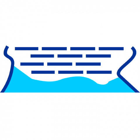 ilustracion Área inundada