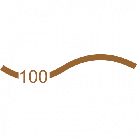 ilustracion Líneas de desnivel generales (cada 100 m)