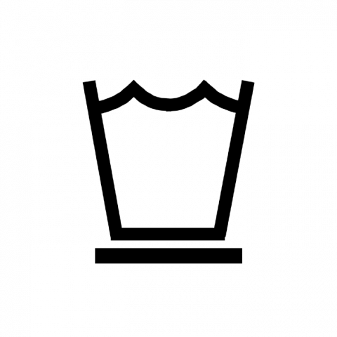 ilustracion Lavado a máquina, programa antiarrugas