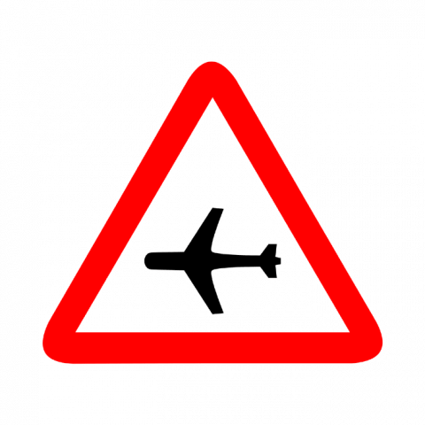 ilustracion Peligro: Aeropuerto