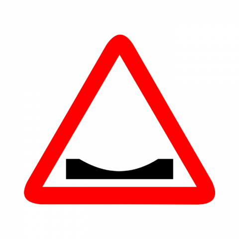 ilustracion Peligro: Badén