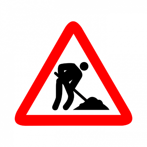 ilustracion Peligro: Obras