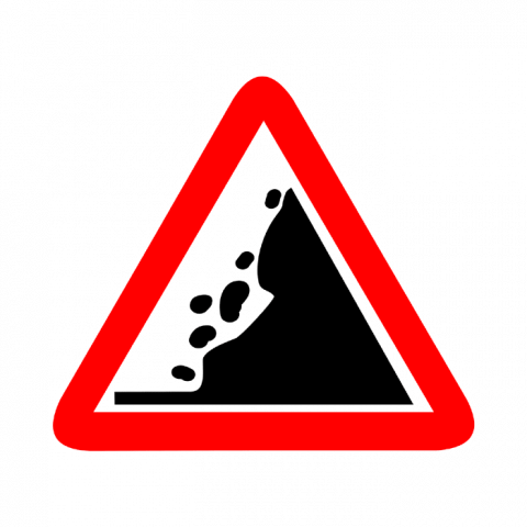 ilustracion Peligro: Desprendimiento