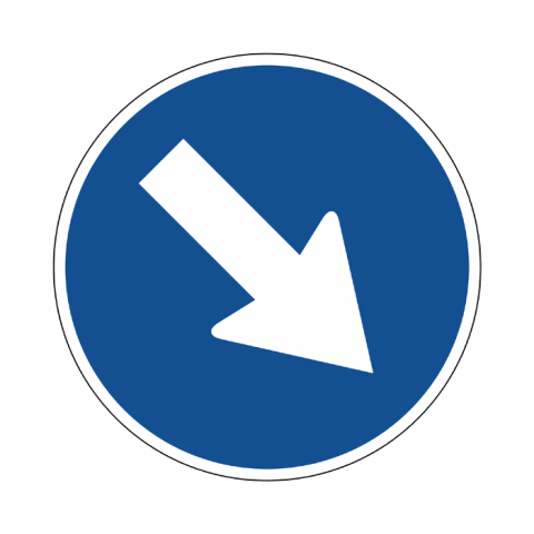 ilustracion Paso obligatorio: Derecha